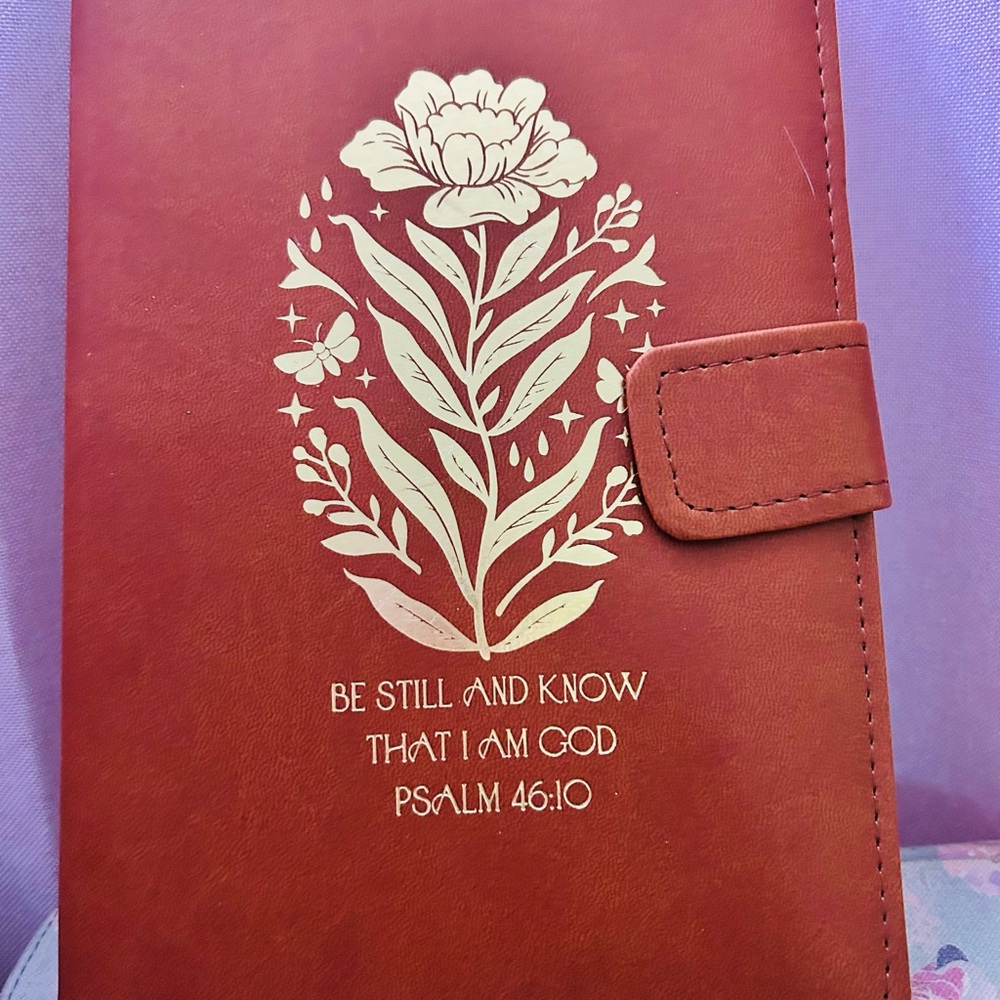 Beautiful brown floral Christian Journal